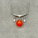Collar Aromático de Plata Esterlina del Zodíaco - Libra Sept - Oct | Regalo de Cumpleaños Perfecto | Energía y Curación | Difunde sobre la Marcha