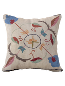 Funda de cojín Suzani bordada a mano – 45 x 45 cm