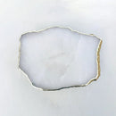 Soporte para Tartas de Ágata Blanca/Centro de Mesa/Soporte de Exhibición/Bandeja