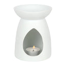 White Ceramic Seven Chakra Tealight Wax Warmer-3