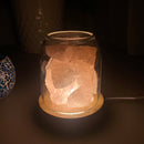 Luz de Cristal AURORA | Difusor de Aceite Esencial | Cuarzo Natural 500g | Poder Curativo