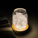 Luz de Cristal AURORA | Difusor de Aceite Esencial | Cuarzo Natural 500g | Poder Curativo