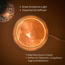 Luz de Cristal AURORA | Difusor de Aceite Esencial | Cuarzo Natural 500g | Poder Curativo