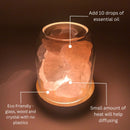 Luz de Cristal AURORA | Difusor de Aceite Esencial | Cuarzo Natural 500g | Poder Curativo