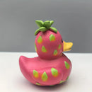 Estatua pato pitahaya rosa-verde | Decoración fantástica para hogar o jardín