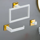 Juego de Accesorios de Baño Oro Blanco Acero Inoxidable 304
