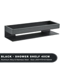 Estante esquinero de aluminio de 2/3 niveles | Organizador adhesivo para baño