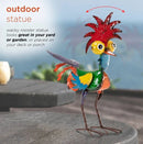 Estatua de metal gallo HQ | Adorno en miniatura para jardín, granja o patio