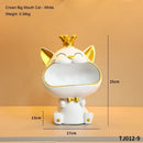 Gato de la Suerte con Corona y Llavero – Adorno Decorativo para el Hogar