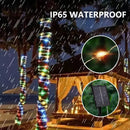 Guirnalda de luces solares LED impermeables con 8 modos para jardín