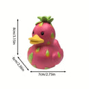 Estatua pato pitahaya rosa-verde | Decoración fantástica para hogar o jardín