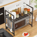 Estante para Microondas de Metal Resistente a la Oxidación – Organizador de Cocina para Encimera