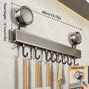 Estante metálico para baño | Organizador adhesivo sin taladro