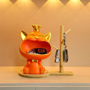 Gato de la Suerte con Corona y Llavero – Adorno Decorativo para el Hogar