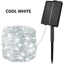Guirnalda de luces solares LED impermeables con 8 modos para jardín
