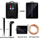 Guirnalda de luces solares LED impermeables con 8 modos para jardín