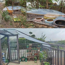 Película plástica transparente protectora para jardinería