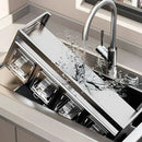 Estante especiero de acero inoxidable para pared, 2 niveles, 4 compartimentos – Cocina