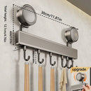Estante metálico para baño | Organizador adhesivo sin taladro