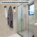 Ganchos para toallas de baño, acero inoxidable, montaje en pared