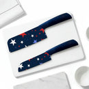 Star Printed Ceramic Kitchen Knife Set Dishwasher Safe Sharp Durable-0
