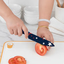 Star Printed Ceramic Kitchen Knife Set Dishwasher Safe Sharp Durable-4