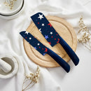 Star Printed Ceramic Kitchen Knife Set Dishwasher Safe Sharp Durable-5