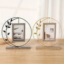 NNETM Classic Round Metal Photo Frame – Gold Decorative Picture Frame-2