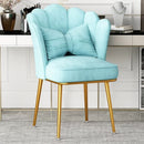Poltrona nórdica moderna para sala, estofada em flanela, sofá individual para quarto, varanda ou sala de descanso, com encosto; ideal como cadeira de maquiagem ou para sala de espera.